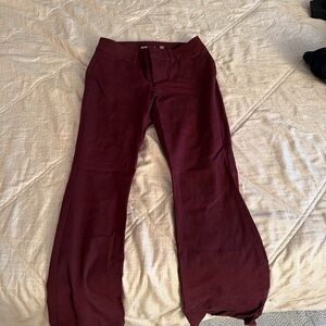 Old Navy Maroon High-Rise Pixie Pants